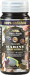Ultra Fresh Marine Patties Large Shrimp Food, 2.17-oz jar