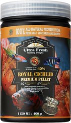 Ultra Fresh Royal Premium Pellet Cichlid Food, 16.23-oz jar