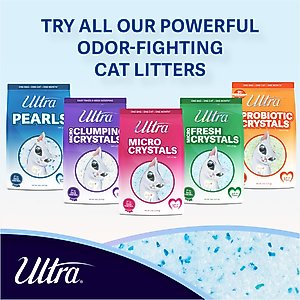 Ultra Micro Crystals Unscented Premium Non-Clumping Cat Litter, 5-lb Bag