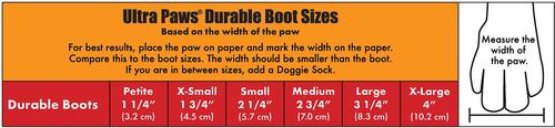 Show full view: Ultra Paws Durable Dog Boots, 4 count, Large slide 3 of 8