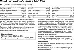 UltraCruz Advanced Joint Care Pellets Horse Supplement, 10-lb bag slide 2 of 4