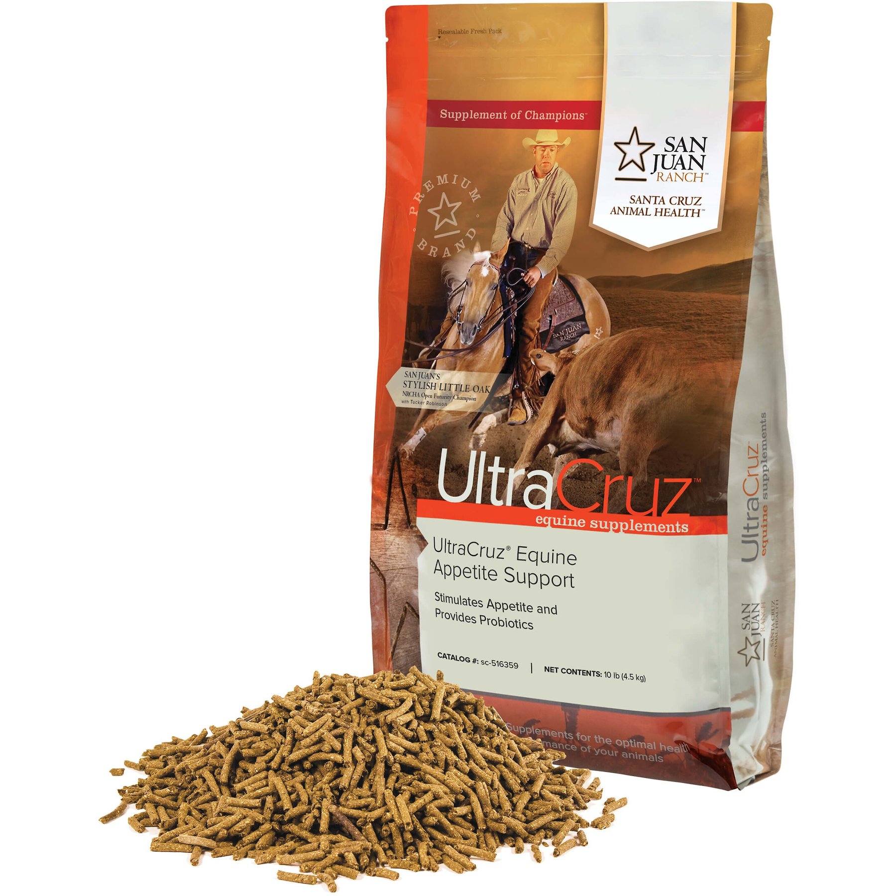 UltraCruz Appetite Support Pellets Horse Supplement, 10-lb bag