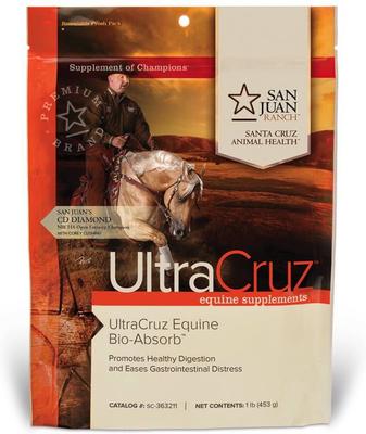 Show full view: UltraCruz Bio-Absorb Digestive Health Powder Horse Supplement, 1-lb bag slide 1 of 4