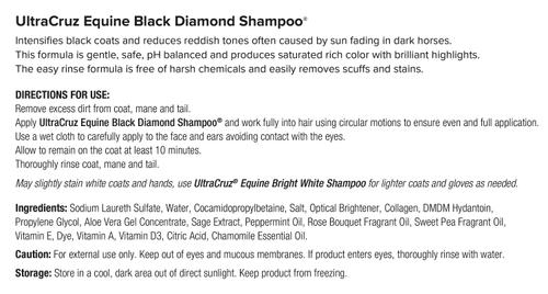 Show full view: UltraCruz Black Diamond Horse Shampoo, 32-fl oz bottle slide 3 of 4