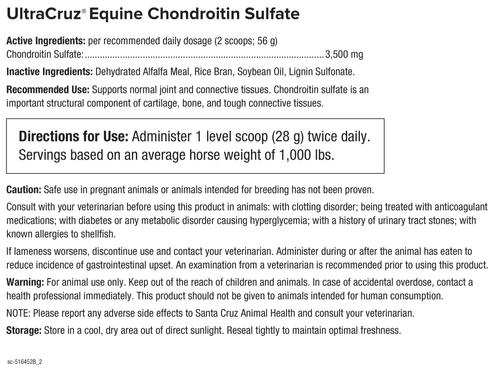 Show full view: UltraCruz Chondroitin Sulfate Joint Support Pellets Horse Supplement, 4-lb bag slide 4 of 4