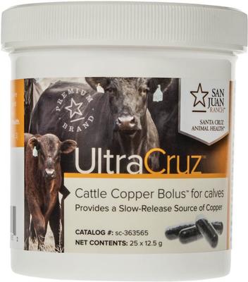 Show full view: UltraCruz Copper Bolus Calf Supplement, 25 count slide 4 of 4