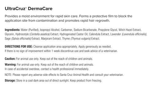 Show full view: UltraCruz DermaCare for Dogs, Cats, Horses & Livestock, 16-fl oz bottle slide 5 of 5