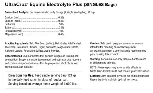 Show full view: UltraCruz Electrolyte Plus Horse Supplement, 30 Day Singles slide 4 of 4