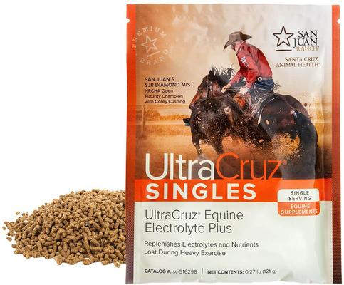 Show full view: UltraCruz Electrolyte Plus Horse Supplement, 30 Day Singles slide 2 of 4