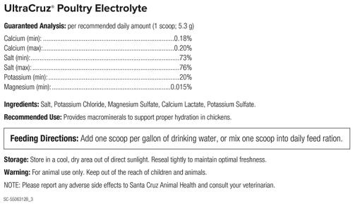 Show full view: UltraCruz Electrolyte Poultry Supplement, 10-lb bag slide 4 of 4