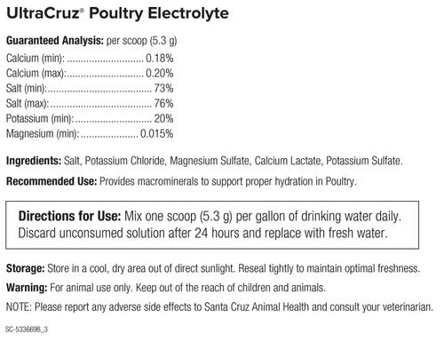 Show full view: UltraCruz Electrolyte Poultry Supplement, 1-lb bag slide 4 of 4