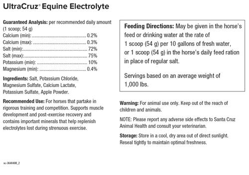Show full view: UltraCruz Electrolyte Powder Horse Supplement, 5-lb bag slide 2 of 4
