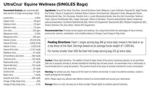 Show full view: UltraCruz Equine Wellness Pellet Horse Supplement, 30 Day Singles slide 4 of 4