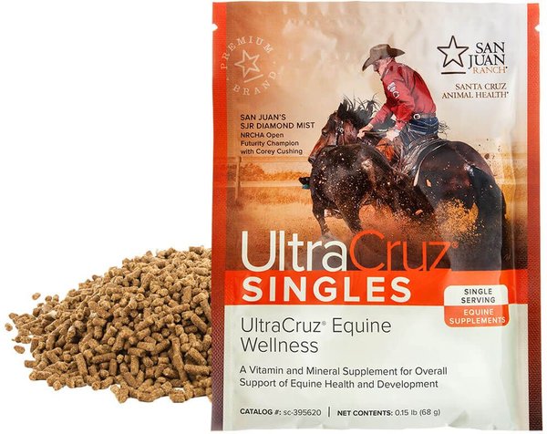 Show full view: UltraCruz Equine Wellness Pellet Horse Supplement, 30 Day Singles slide 2 of 4