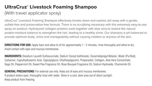 Show full view: UltraCruz Foaming Livestock Shampoo, 32-fl oz bottle slide 4 of 4