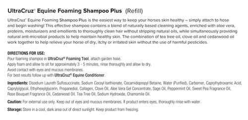 Show full view: UltraCruz Foaming Refill Horse Shampoo, 1-gal bottle slide 2 of 4