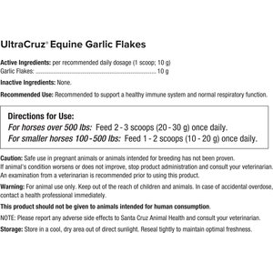 UltraCruz Garlic Flakes Immune Support Granules Horse Supplement, 10-lb bag