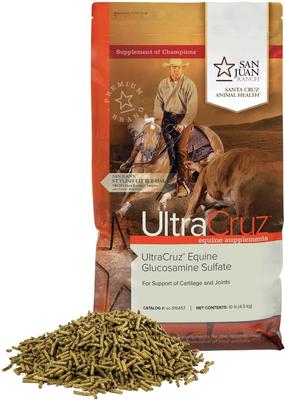 Show full view: UltraCruz Glucosamine Sulfate Joint Support Pellets Horse Supplement, 10-lb bag slide 3 of 4