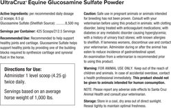 UltraCruz Glucosamine Sulfate Joint Support Powder Horse Supplement, 4-lb bag slide 2 of 4