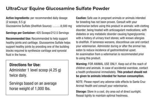 Show full view: UltraCruz Glucosamine Sulfate Joint Support Powder Horse Supplement, 4-lb bag slide 2 of 4
