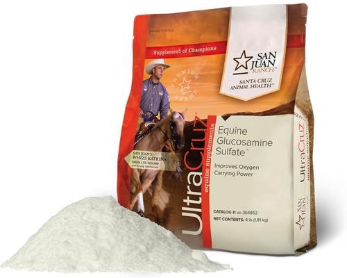 Show full view: UltraCruz Glucosamine Sulfate Joint Support Powder Horse Supplement, 4-lb bag slide 3 of 4