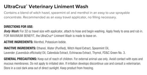 Show full view: UltraCruz Liniment Horse Wash Spray, 32-fl oz bottle slide 4 of 4