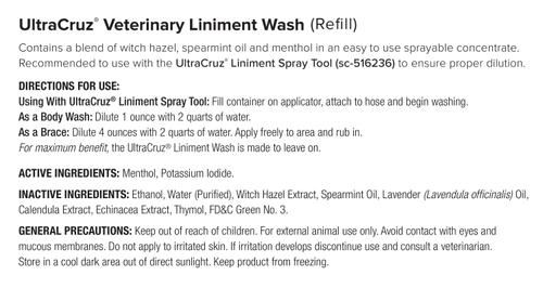 Show full view: UltraCruz Liniment Refill Horse Wash, 32-fl oz bottle slide 2 of 4