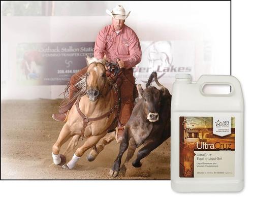 Show full view: UltraCruz Liqui-Sel Recovery Liquid Horse Supplement, 1-gal bottle slide 3 of 4