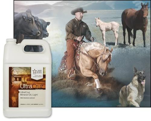 Show full view: UltraCruz Mineral Oil Light Livestock Supplement, 1-gal, 4 count slide 4 of 5