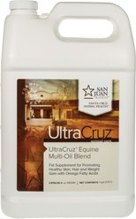 UltraCruz Multi-Oil Blend Skin & Coat Care Liquid Horse Supplement, 1-gal bottle