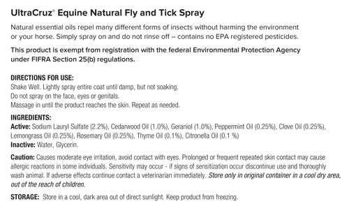 Show full view: UltraCruz Natural Horse Fly & Tick Spray, 1-gal bottle slide 2 of 5