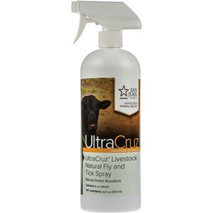 UltraCruz Natural Livestock Fly & Tick Spray, 32-fl oz bottle