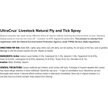 UltraCruz Natural Livestock Fly & Tick Spray
