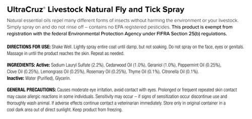 Show full view: UltraCruz Natural Livestock Fly & Tick Spray, 32-fl oz bottle slide 4 of 5