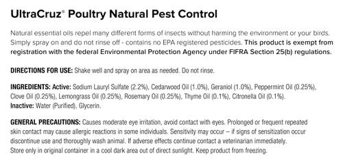 Show full view: UltraCruz Natural Pest Control Poultry Spray, 32-fl oz bottle slide 4 of 5
