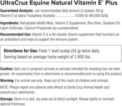 UltraCruz Natural Vitamin E Plus Pellets Horse Supplement, 10-lb bag slide 2 of 4