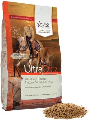 Show full view: UltraCruz Natural Vitamin E Plus Pellets Horse Supplement, 10-lb bag slide 2 of 4