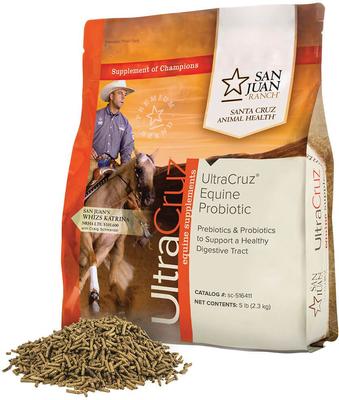 Show full view: UltraCruz Probiotic Digestive Health Pellets Horse Supplement, 5-lb bag slide 2 of 4