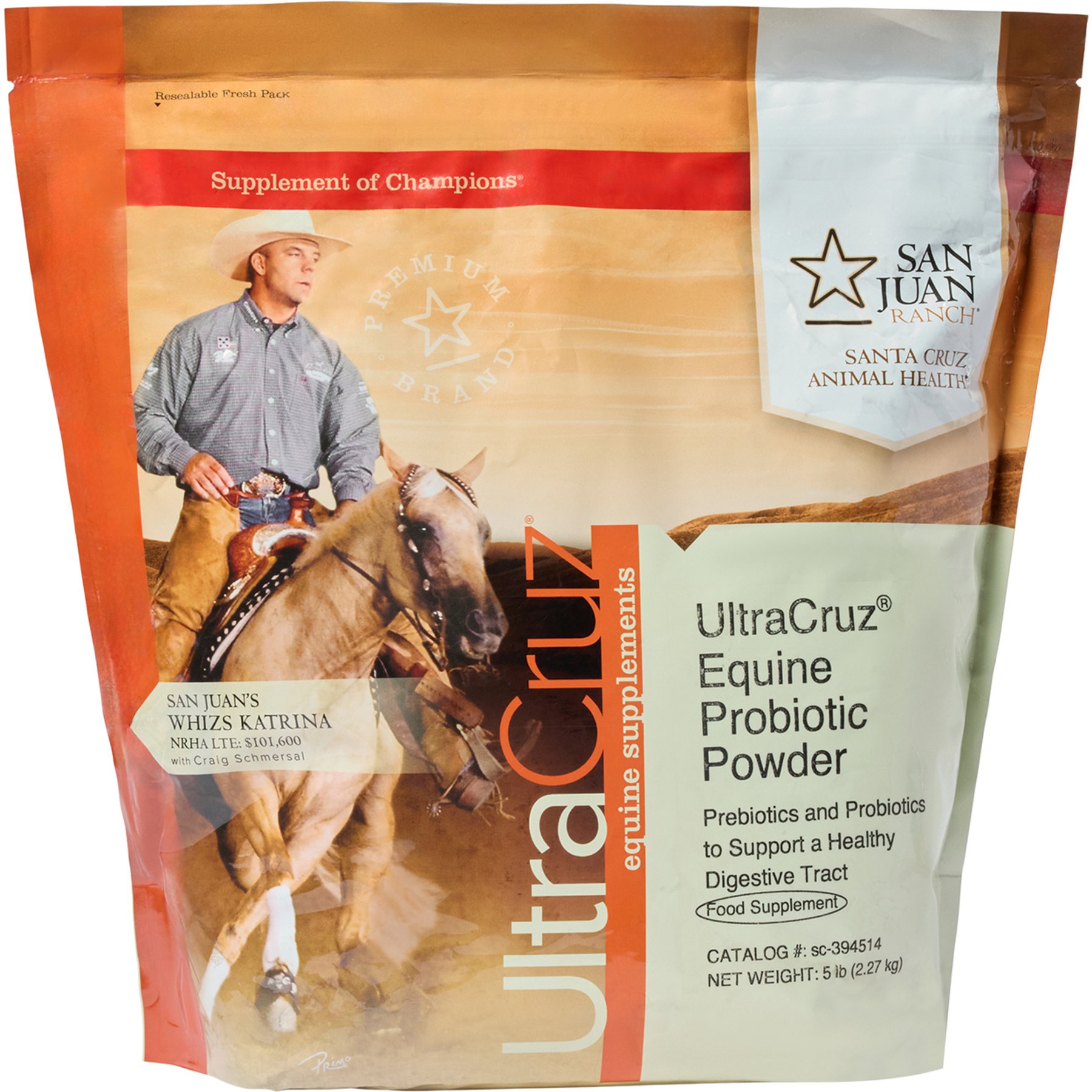 UltraCruz Probiotic Horse Supplement, 5-lb bag
