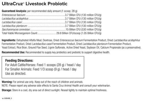 Show full view: UltraCruz Probiotic Pellet Livestock Supplement, 5-lb bag slide 4 of 5