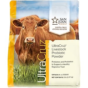 UltraCruz Probiotic Powder Livestock Supplement, 5-lb bag