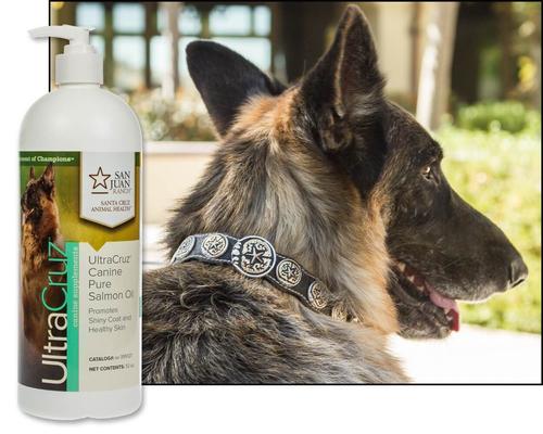 Show full view: UltraCruz Pure Salmon Oil Dog Supplement, 32-fl oz bottle slide 4 of 6