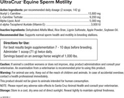 UltraCruz Sperm Motility Pellets Horse Supplement, 5-lb bag slide 2 of 4