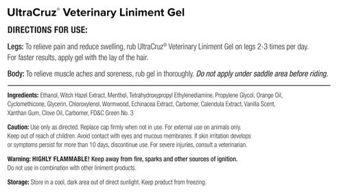 Show full view: UltraCruz Veterinary Horse Liniment Gel, 12-fl oz bottle slide 4 of 4