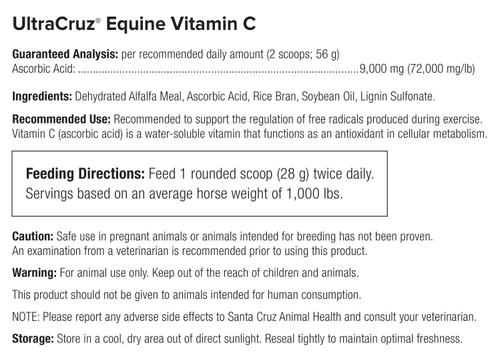 Show full view: UltraCruz Vitamin C Immune Support Pellets Horse Supplement, 4-lb bag slide 2 of 4