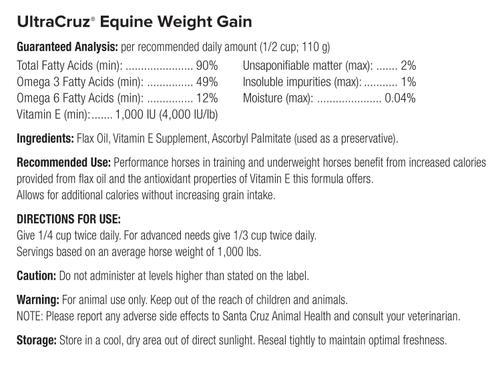 Show full view: UltraCruz Weight Gain Liquid Horse Supplement, 1-gal, 4 count slide 2 of 4