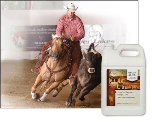 Show full view: UltraCruz Weight Gain Liquid Horse Supplement, 1-gal, 4 count slide 3 of 4