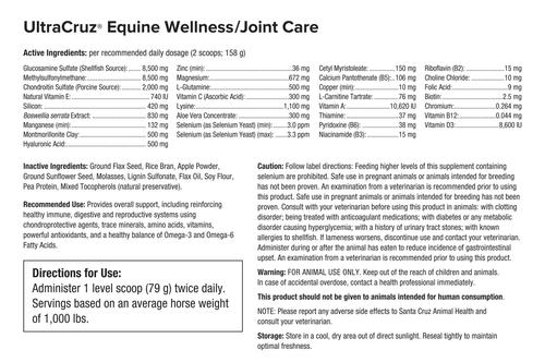 Show full view: UltraCruz Wellness & Joint Care Pellets Horse Supplement, 10-lb bag slide 2 of 4