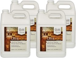 UltraCruz Wheat Germ Oil Blend Skin & Coat Care Grain Flavor Liquid Horse Supplement, 1-gal, 4 count