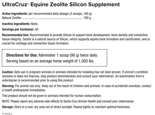 Show full view: UltraCruz Zeolite Silicon Supplement Connective Tissue Support Powder Horse Supplement, 10-lb bag slide 4 of 4